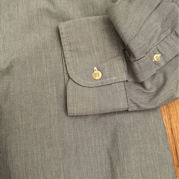 J Crew Button Up Shirt Mens XL Tailored Fit Stripe Long Sleeve Pocket (j5) - Picture 8 of 10